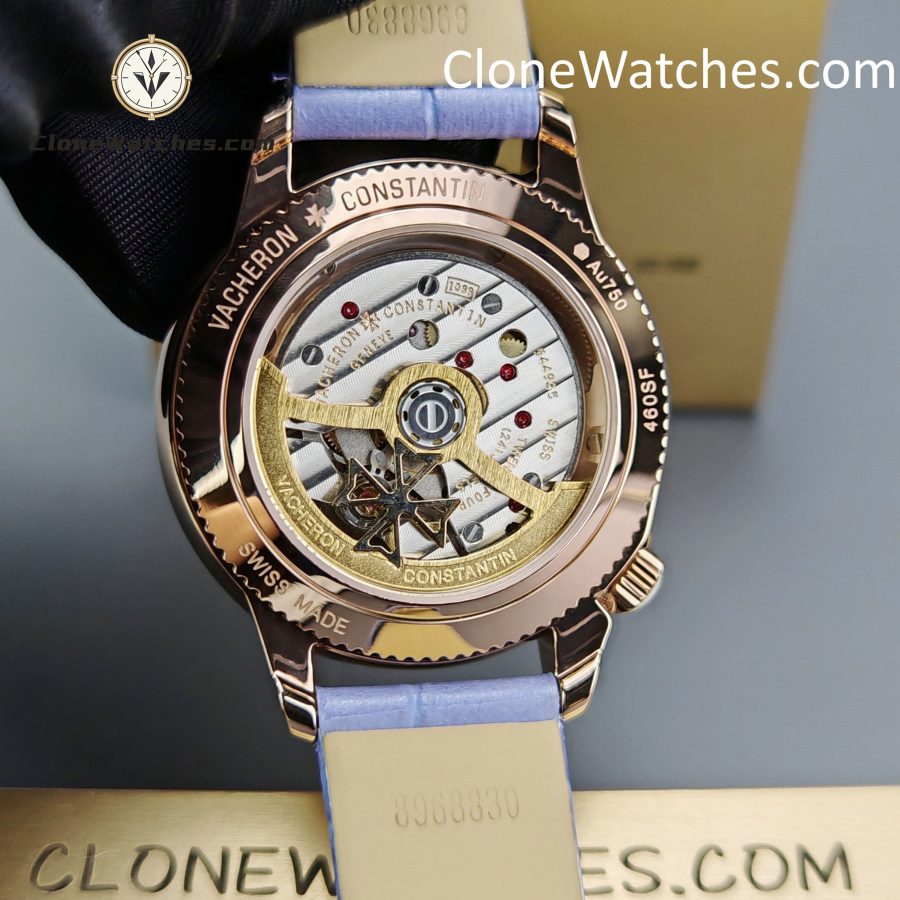 Vacheron Constantin Super Clone Watches 1:1 Égérie Moon Phase 8005F/000R-H030 Purple Dial - Image 8