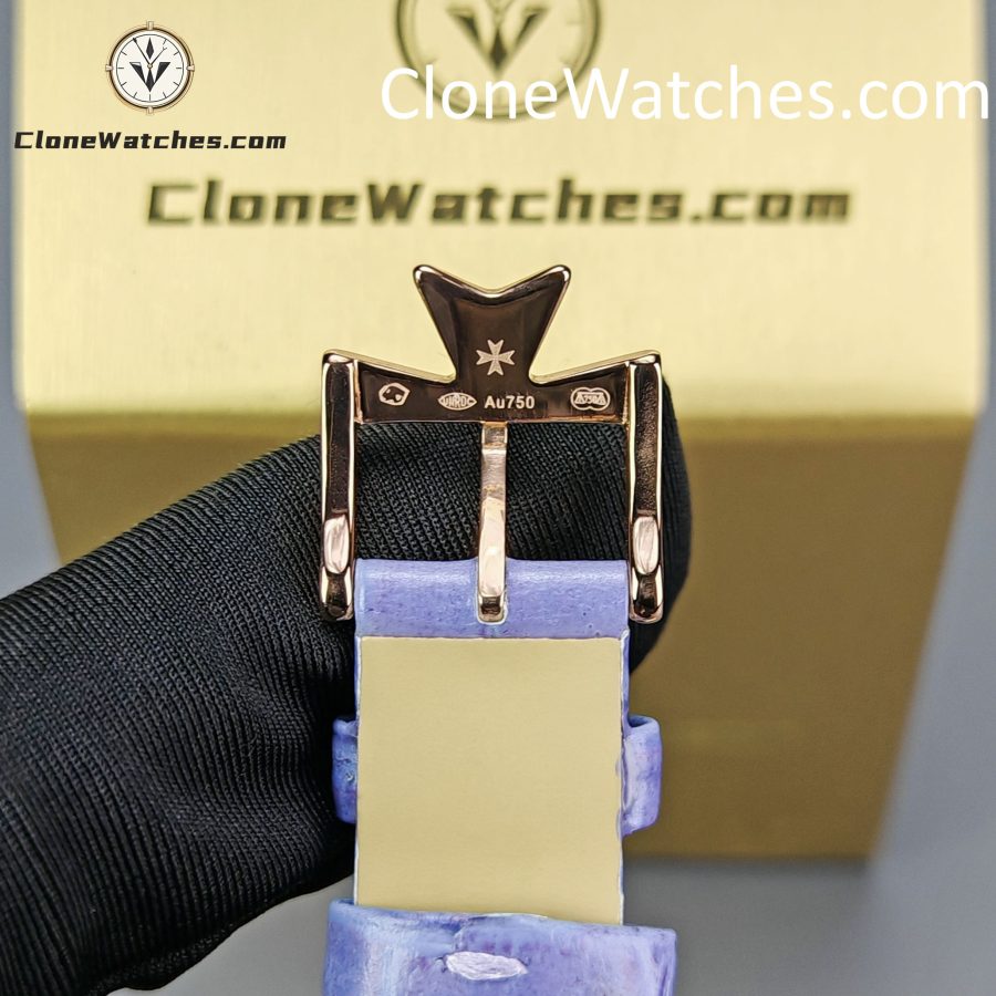 Vacheron Constantin Super Clone Watches 1:1 Égérie Moon Phase 8005F/000R-H030 Purple Dial - Image 11