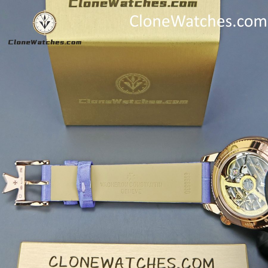 Vacheron Constantin Super Clone Watches 1:1 Égérie Moon Phase 8005F/000R-H030 Purple Dial - Image 12