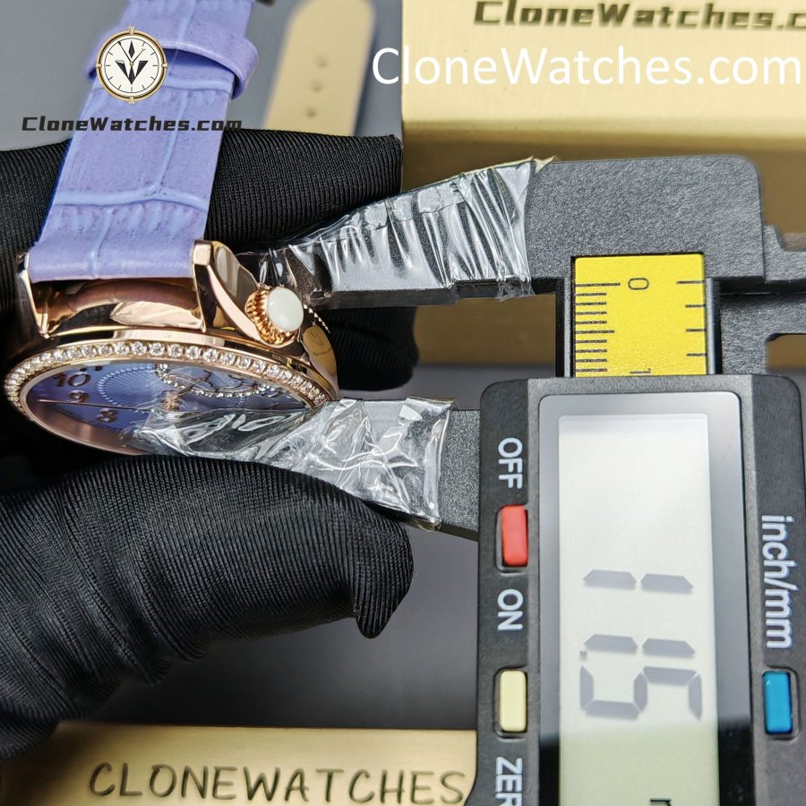 Vacheron Constantin Super Clone Watches 1:1 Égérie Moon Phase 8005F/000R-H030 Purple Dial - Image 14
