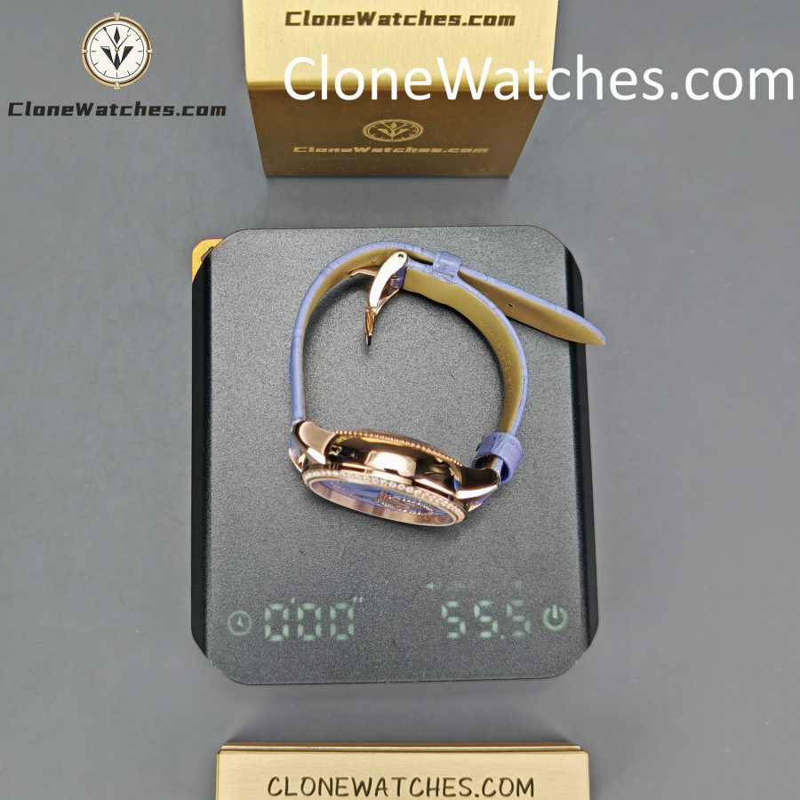Vacheron Constantin Super Clone Watches 1:1 Égérie Moon Phase 8005F/000R-H030 Purple Dial - Image 15