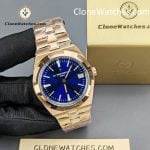 Vacheron Constantin Super Clone Watches 1:1 Overseas Rose Gold 4500V/210R-B705 Blue Dial - Image 6