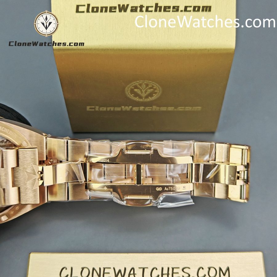 Vacheron Constantin Super Clone Watches 1:1 Overseas Rose Gold 4500V/210R-B705 Blue Dial - Image 10