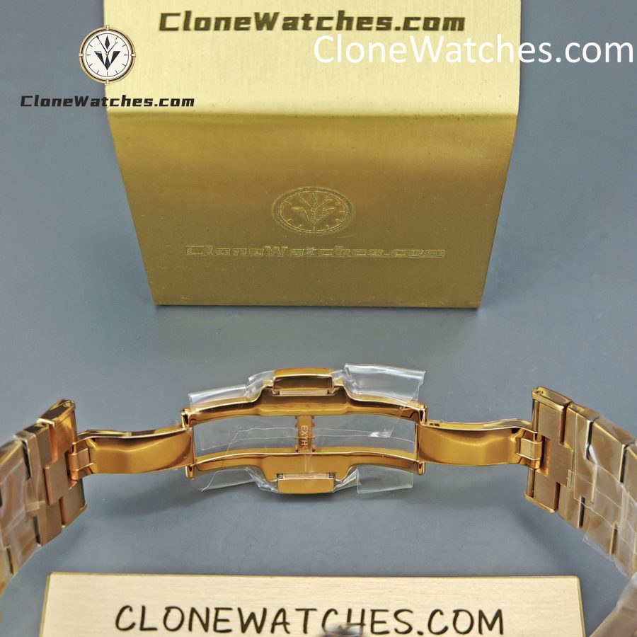 Vacheron Constantin Super Clone Watches 1:1 Overseas Rose Gold 4500V/210R-B705 Blue Dial - Image 11
