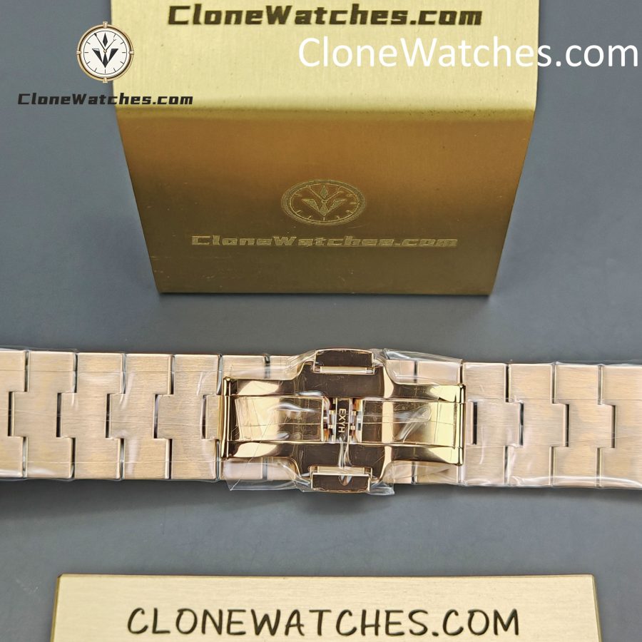 Vacheron Constantin Super Clone Watches 1:1 Overseas Rose Gold 4500V/210R-B705 Blue Dial - Image 12