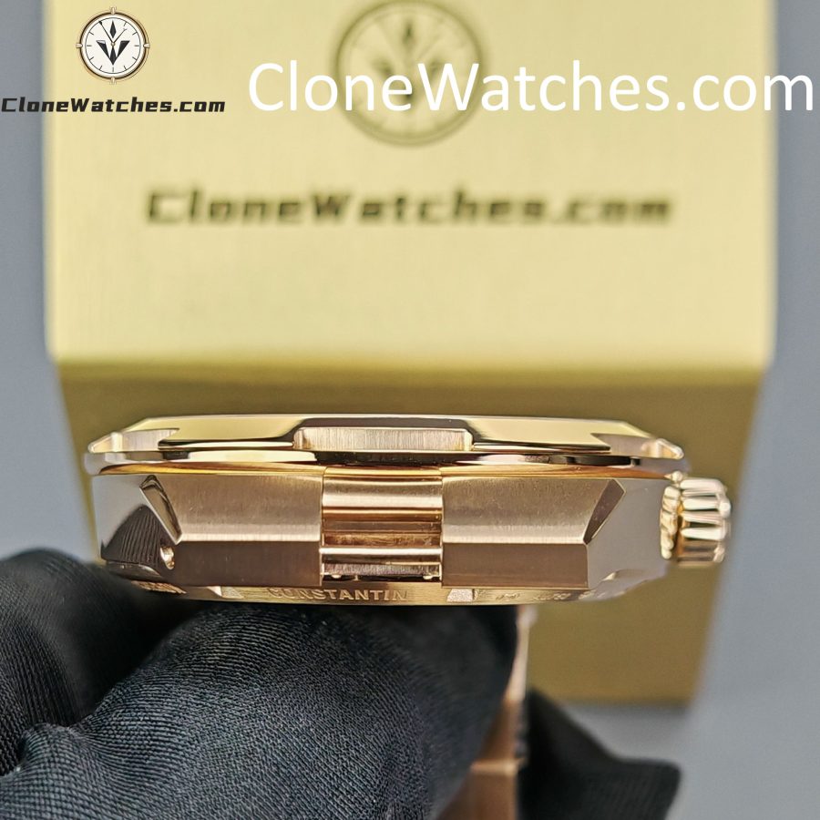 Vacheron Constantin Super Clone Watches 1:1 Overseas Rose Gold 4500V/210R-B705 Blue Dial - Image 14