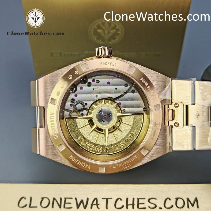 Vacheron Constantin Super Clone Watches 1:1 Overseas Rose Gold 4500V/210R-B705 Blue Dial - Image 16