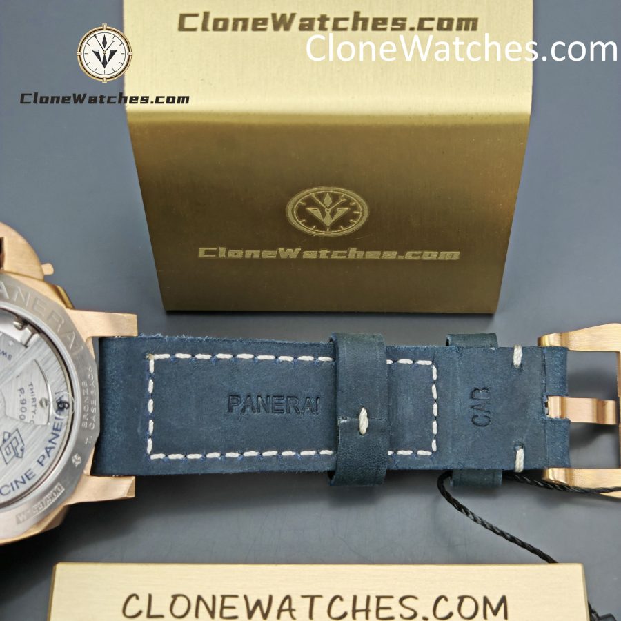 Panerai Super Clone Watches 1:1 Submersible Bronzo PAM01074 Blue Dial - Image 11