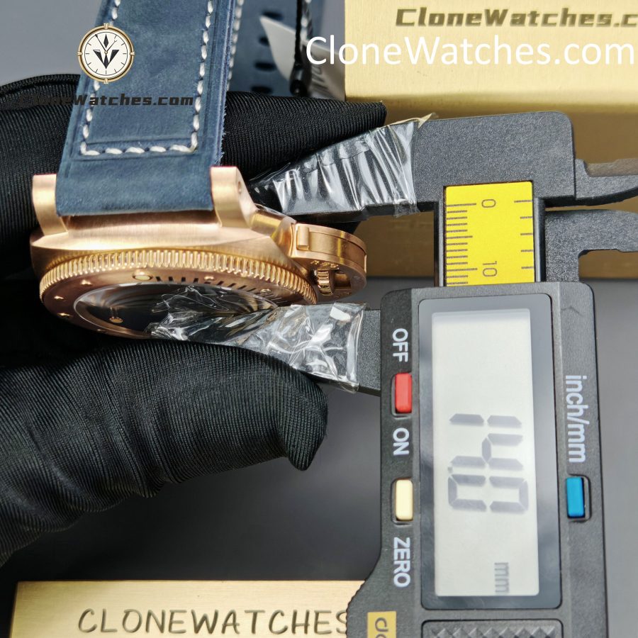 Panerai Super Clone Watches 1:1 Submersible Bronzo PAM01074 Blue Dial - Image 15
