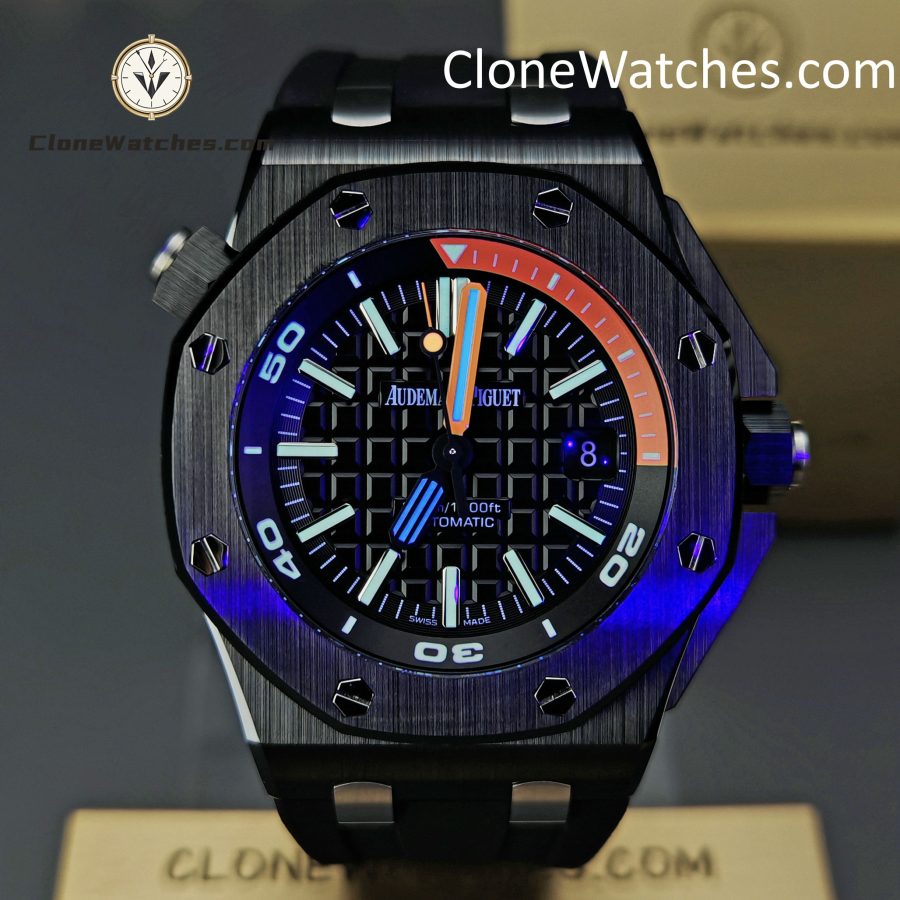 Audemars Piguet Super Clone Watches 1:1 Royal Oak Offshore 15707 Black Dial - Image 2