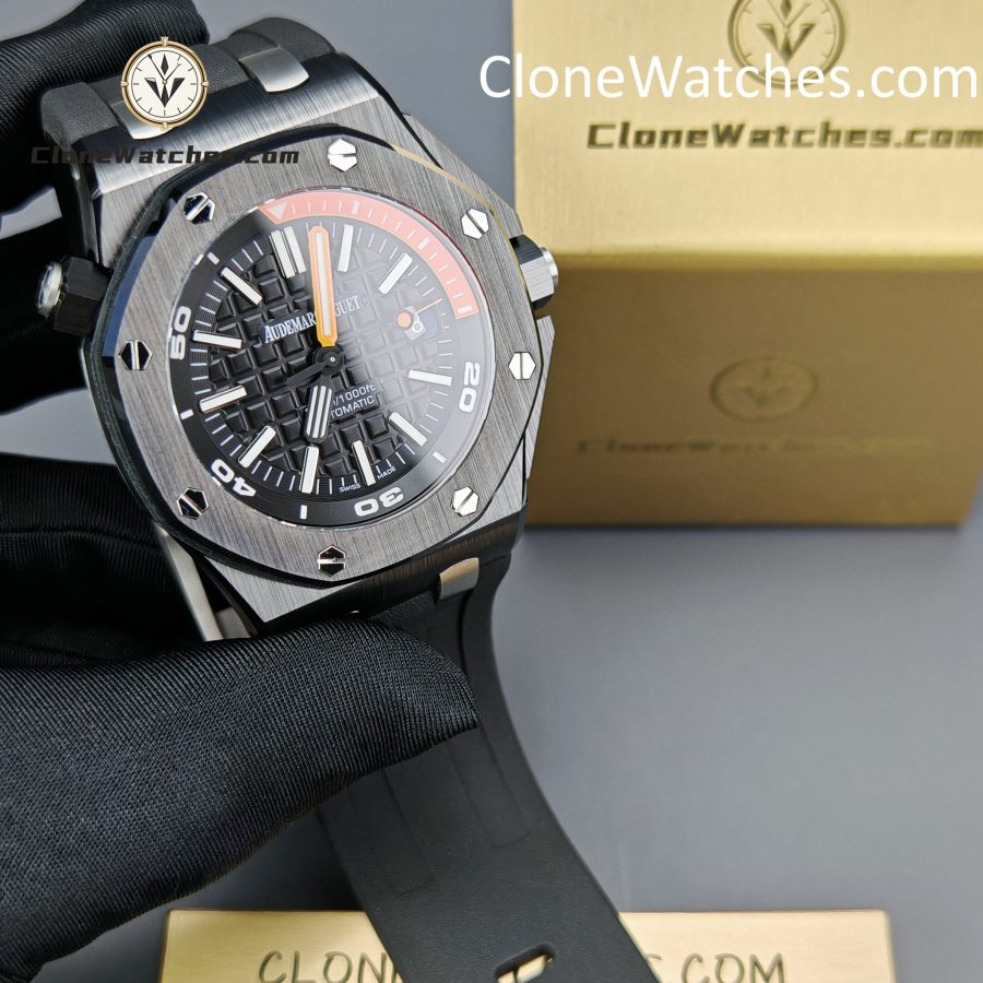 Audemars Piguet Super Clone Watches 1:1 Royal Oak Offshore 15707 Black Dial - Image 4