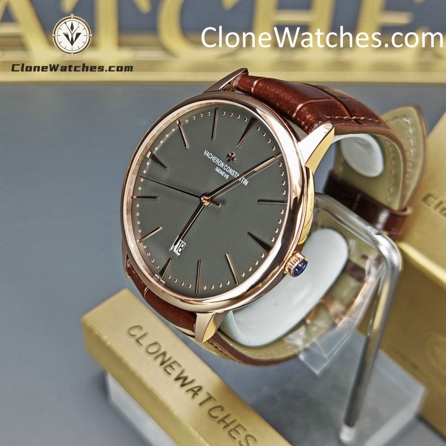 Vacheron Constantin Super Clone Watches 1:1 Patrimony Rose Gold 85180/000R-9166 Black Dial - Image 2