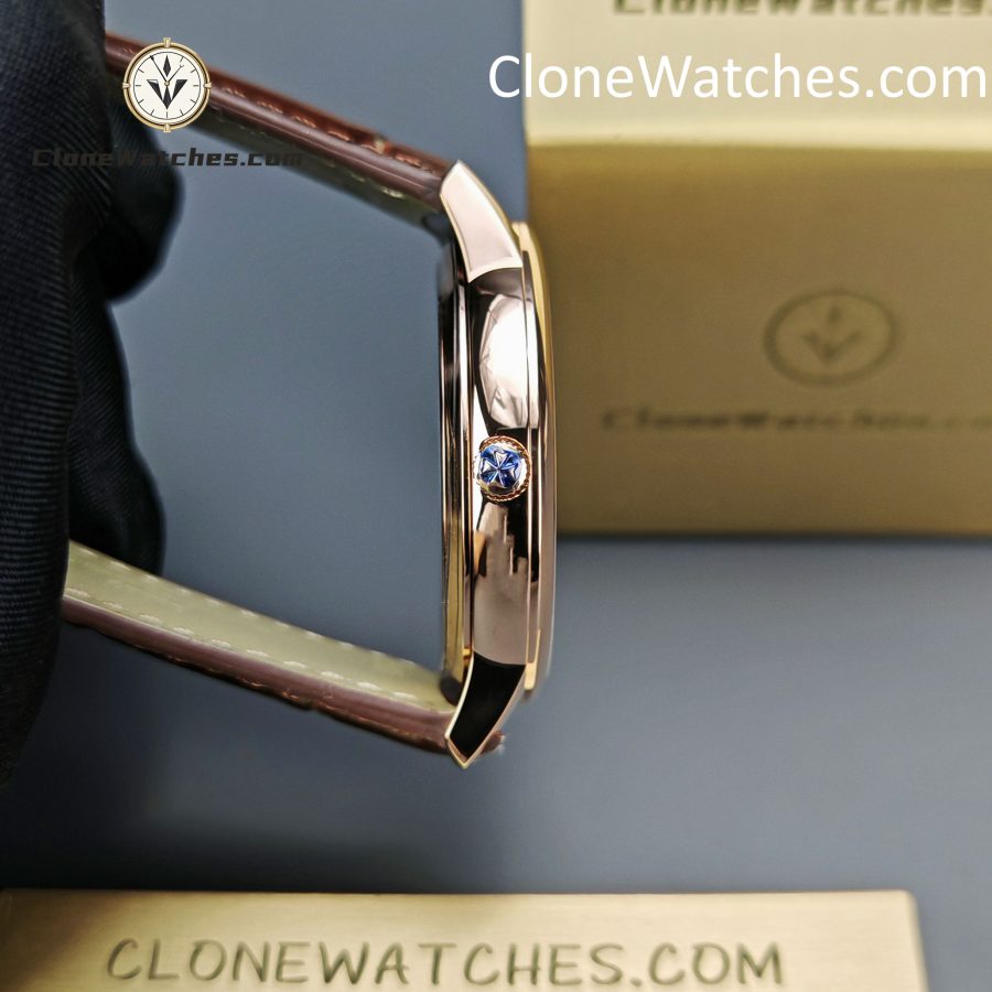 Vacheron Constantin Super Clone Watches 1:1 Patrimony Rose Gold 85180/000R-9166 Black Dial - Image 6