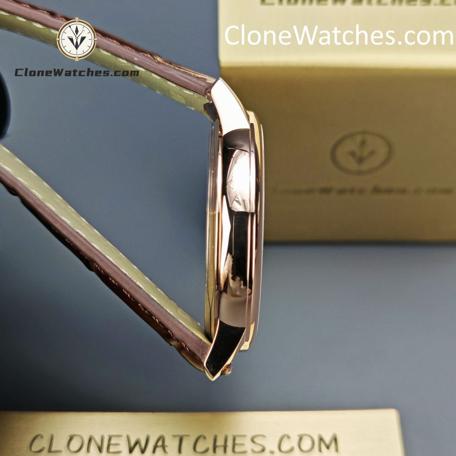 Vacheron Constantin Super Clone Watches 1:1 Patrimony Rose Gold 85180/000R-9166 Black Dial - Image 7