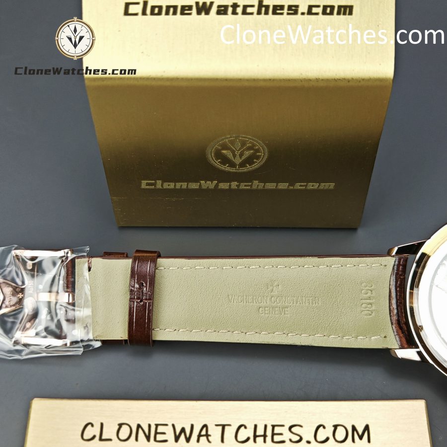 Vacheron Constantin Super Clone Watches 1:1 Patrimony Rose Gold 85180/000R-9166 Black Dial - Image 10