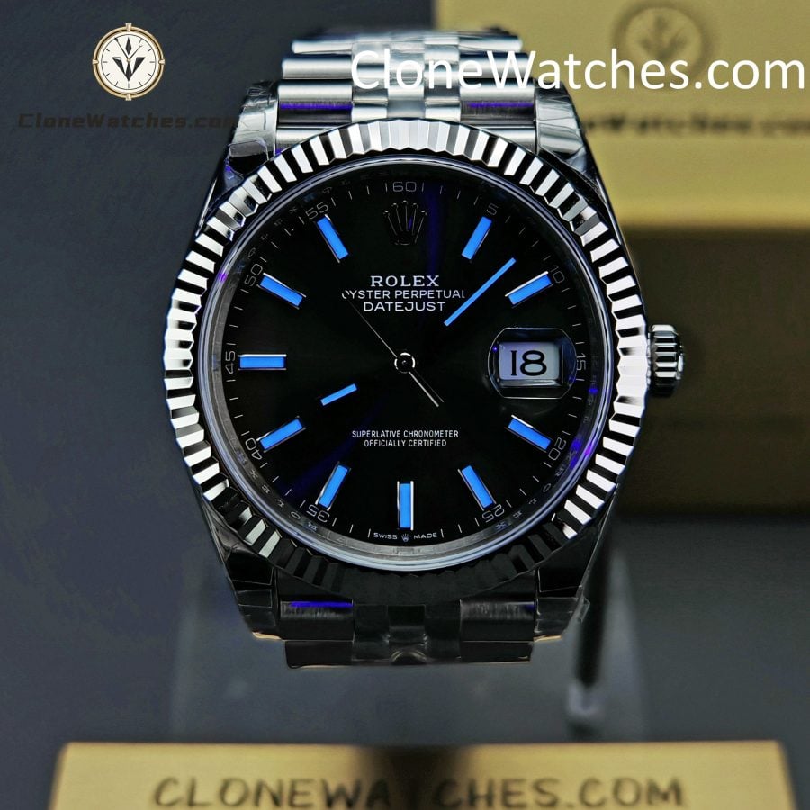 Rolex Super Clone Watches 1:1 DateJust Grey Dial m126334-0013 Jubilee 41MM 3235 Movement - Image 2