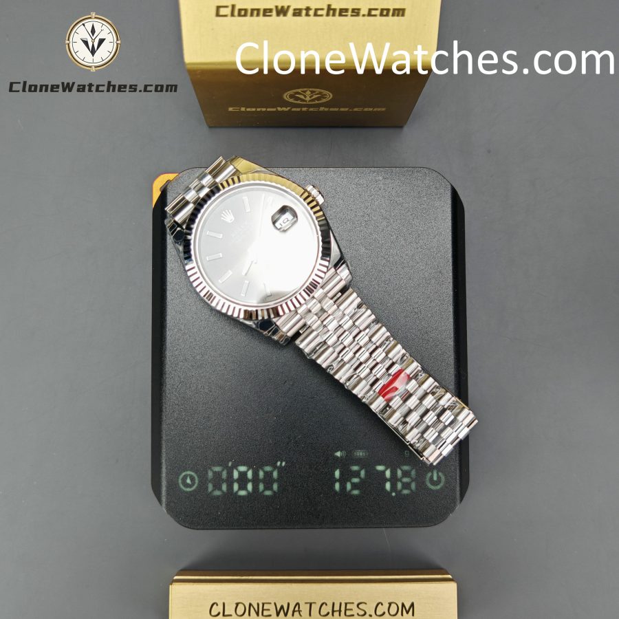 Rolex Super Clone Watches 1:1 DateJust Grey Dial m126334-0013 Jubilee 41MM 3235 Movement - Image 17