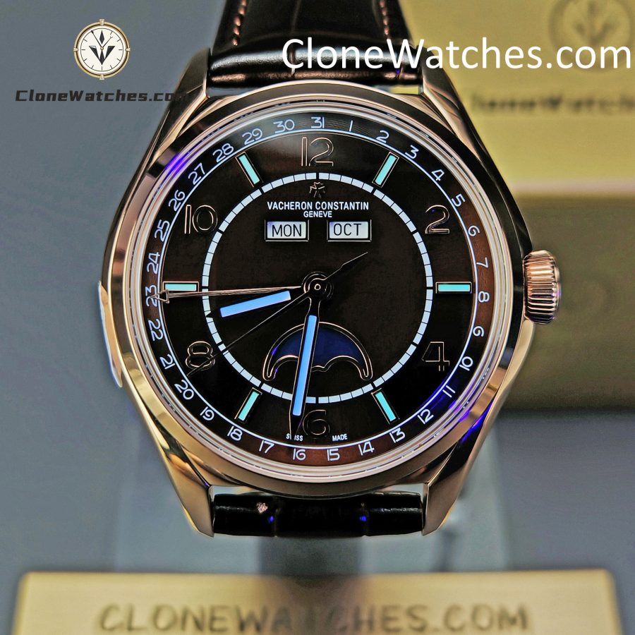 Vacheron Constantin Super Clone Watches 1:1 Fiftysix 4000E/000R-B065 Sepia Brown-Toned Dial - Image 2
