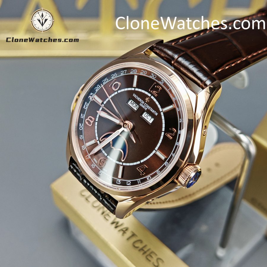 Vacheron Constantin Super Clone Watches 1:1 Fiftysix 4000E/000R-B065 Sepia Brown-Toned Dial - Image 3