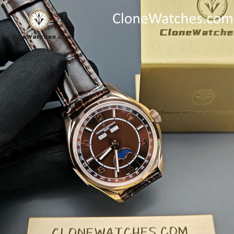 Vacheron Constantin Super Clone Watches 1:1 Fiftysix 4000E/000R-B065 Sepia Brown-Toned Dial - Image 5