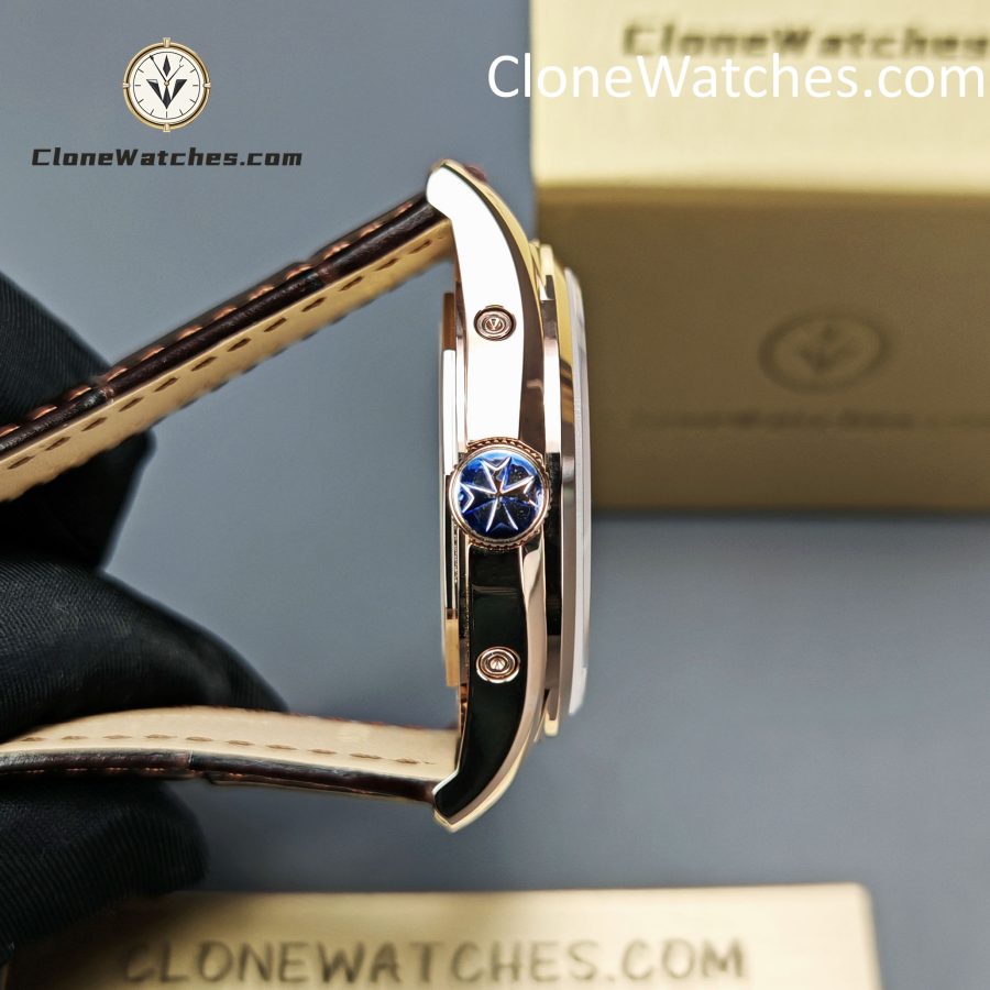 Vacheron Constantin Super Clone Watches 1:1 Fiftysix 4000E/000R-B065 Sepia Brown-Toned Dial - Image 7