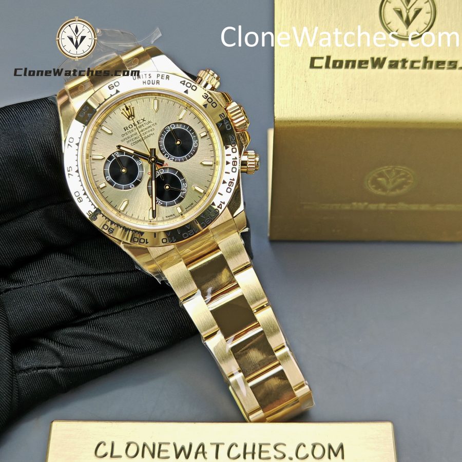 Rolex Super Clone Watches 1:1 Daytona 18K Gold M126508-0006 4131 Movement - Image 4