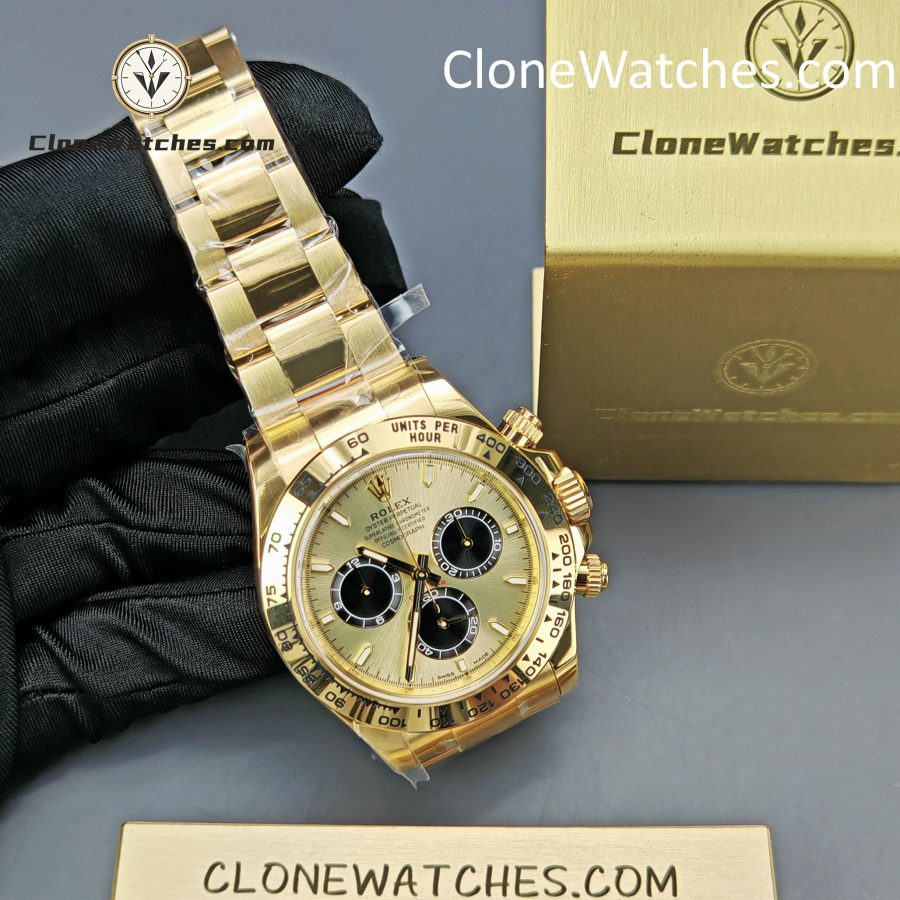 Rolex Super Clone Watches 1:1 Daytona 18K Gold M126508-0006 4131 Movement - Image 5
