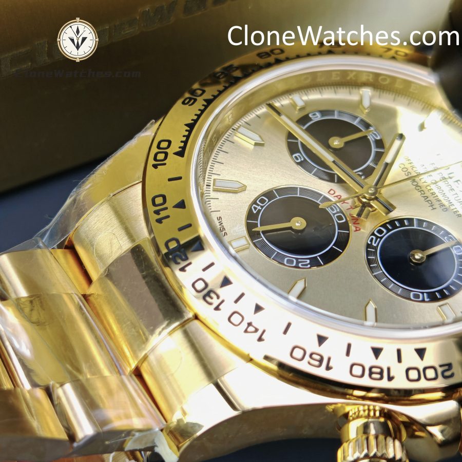 Rolex Super Clone Watches 1:1 Daytona 18K Gold M126508-0006 4131 Movement - Image 15