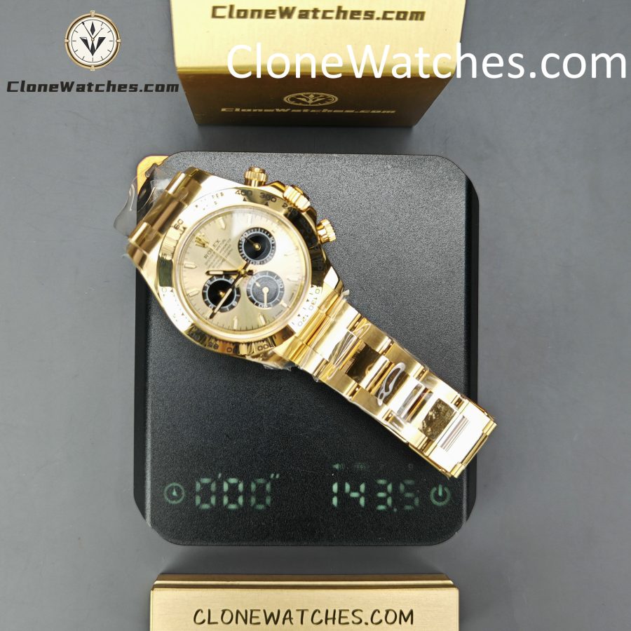 Rolex Super Clone Watches 1:1 Daytona 18K Gold M126508-0006 4131 Movement - Image 17