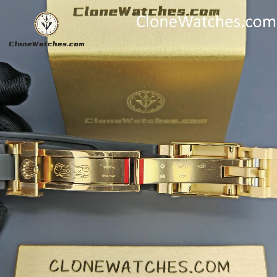 Rolex Super Clone Watches 1:1 Daytona White Arabic Dial Oysterflex Rubber Strap M116518 4130 Movement - Image 11