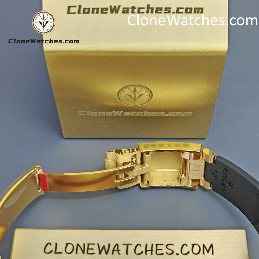Rolex Super Clone Watches 1:1 Daytona White Arabic Dial Oysterflex Rubber Strap M116518 4130 Movement - Image 12