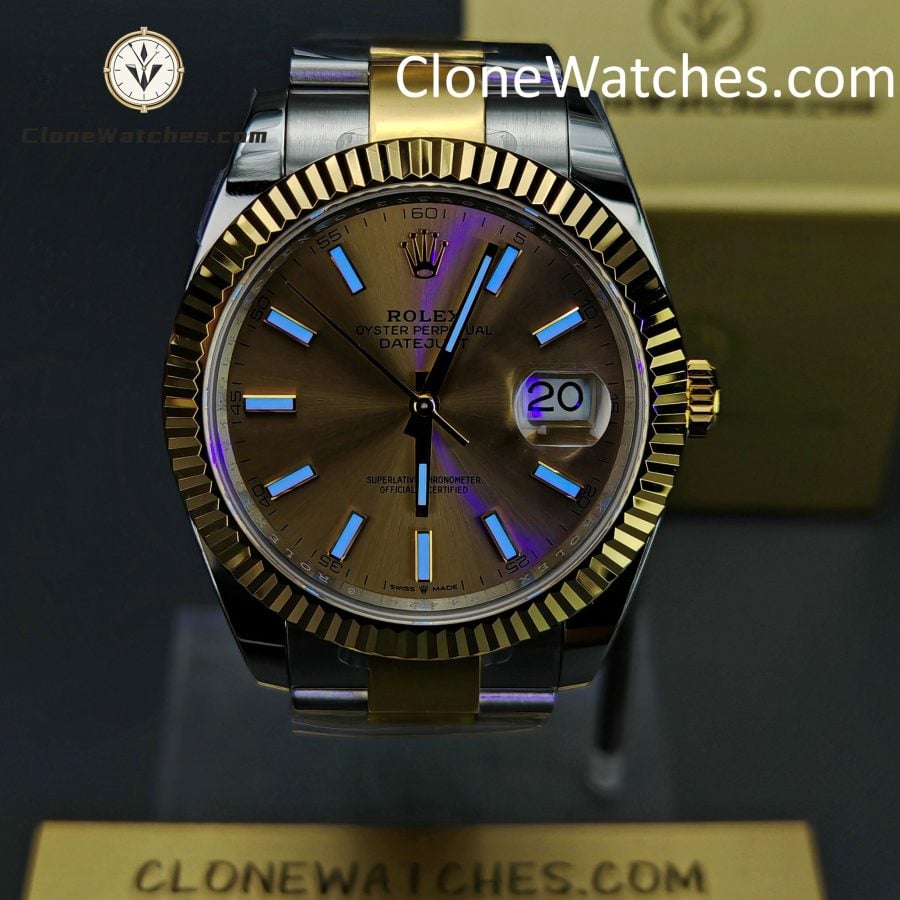 Rolex Super Clone Watches 1:1 DateJust Gold Dial m126333-0009 Oyster 41MM 3235 Movement - Image 2