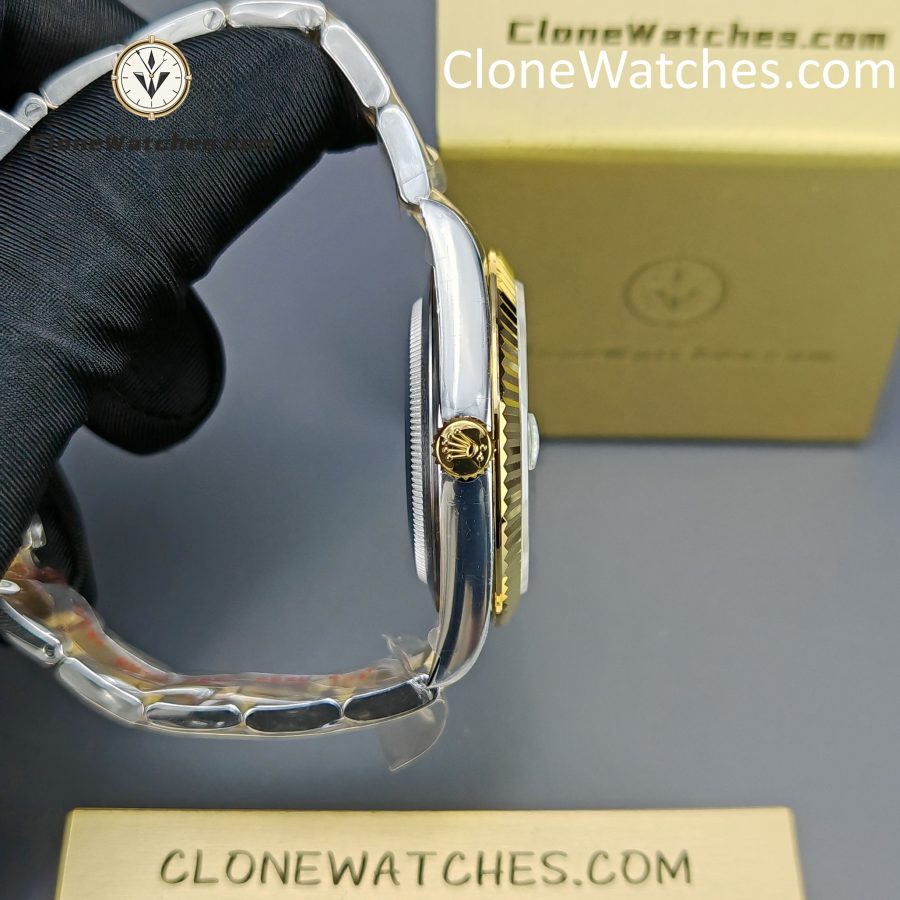 Rolex Super Clone Watches 1:1 DateJust Gold Dial m126333-0009 Oyster 41MM 3235 Movement - Image 8
