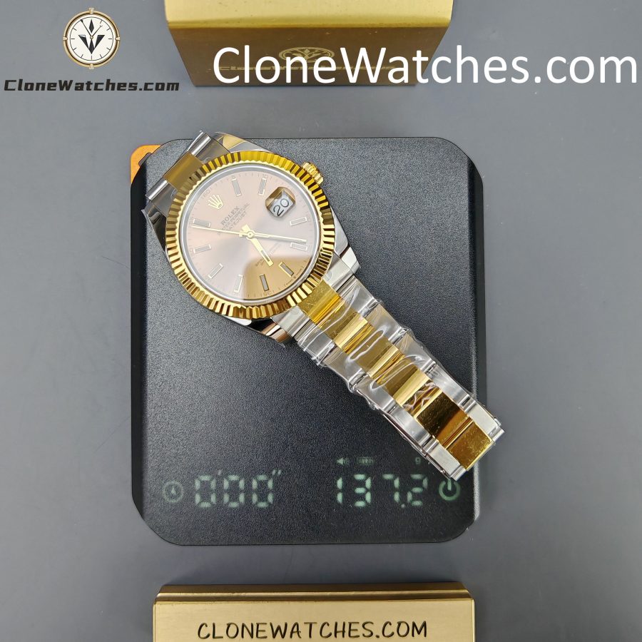Rolex Super Clone Watches 1:1 DateJust Gold Dial m126333-0009 Oyster 41MM 3235 Movement - Image 17