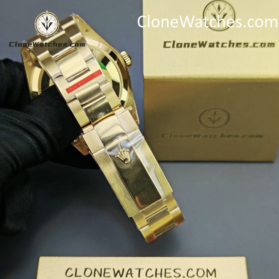 Rolex Super Clone Watches 1:1 Sky Dweller Yellow Gold Black Dial Oyster M336938-0002 9002 Movement - Image 7