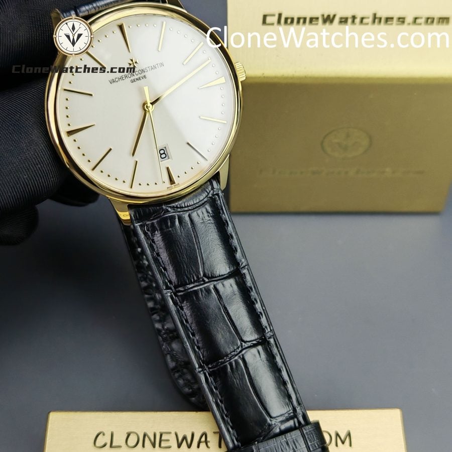 Vacheron Constantin Super Clone Watches 1:1 Patrimony Gold 85180/000J-9231 White Dial - Image 3