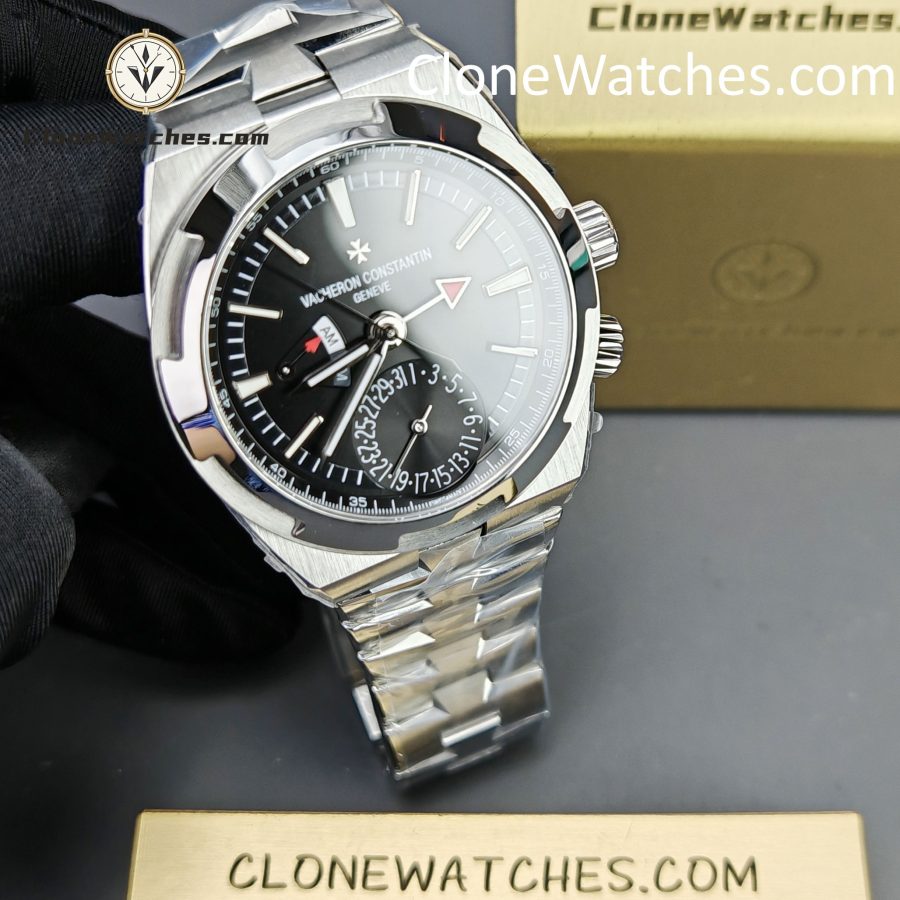 Vacheron Constantin Super Clone Watches 1:1 Overseas Dual Time 7920V/210A-B546 Black Dial - Image 4