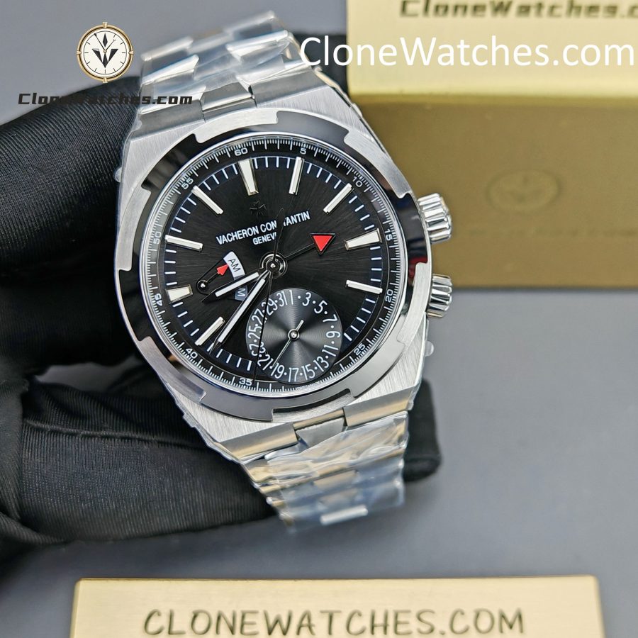 Vacheron Constantin Super Clone Watches 1:1 Overseas Dual Time 7920V/210A-B546 Black Dial - Image 6