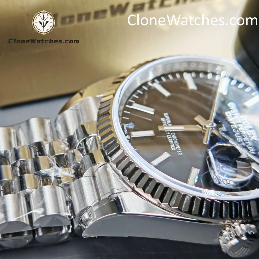 Rolex Super Clone Watches 1:1 DateJust M126234 - 0015 Black Dial Jubilee 36MM 3235 Movement - Image 15