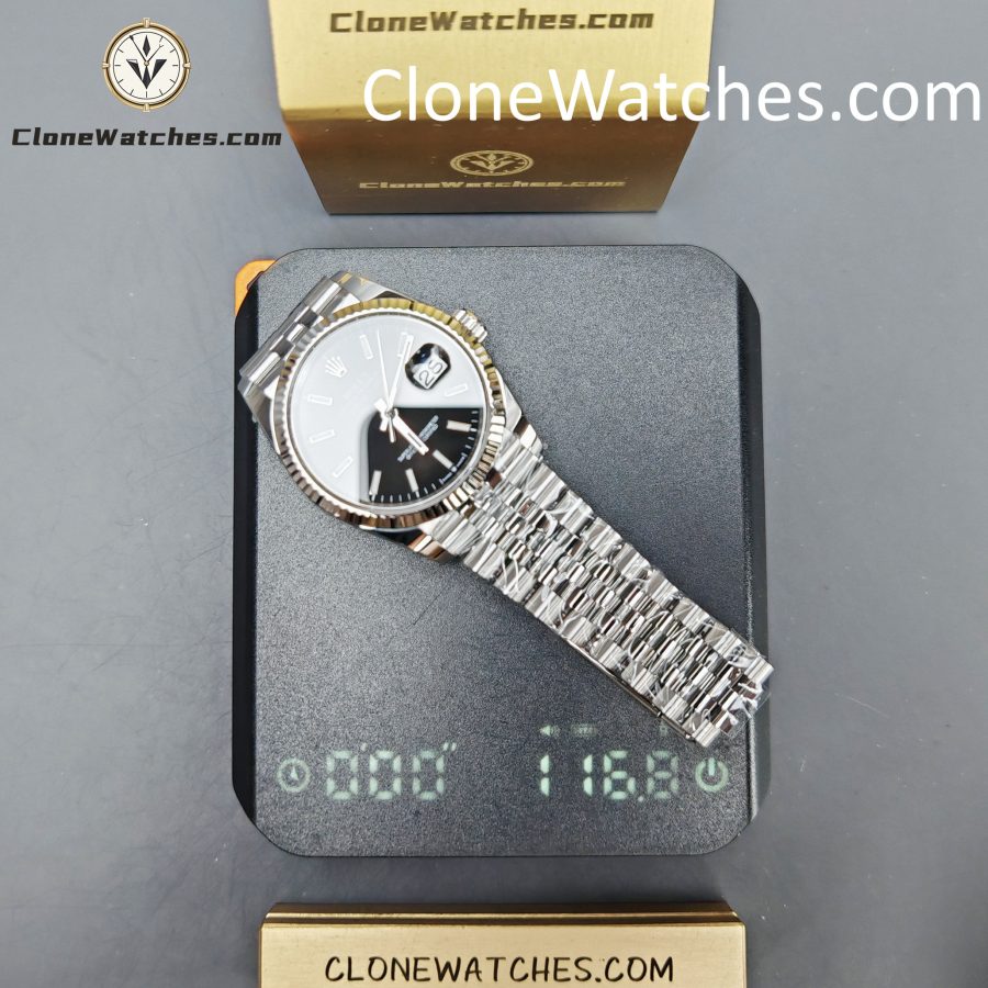 Rolex Super Clone Watches 1:1 DateJust M126234 - 0015 Black Dial Jubilee 36MM 3235 Movement - Image 17