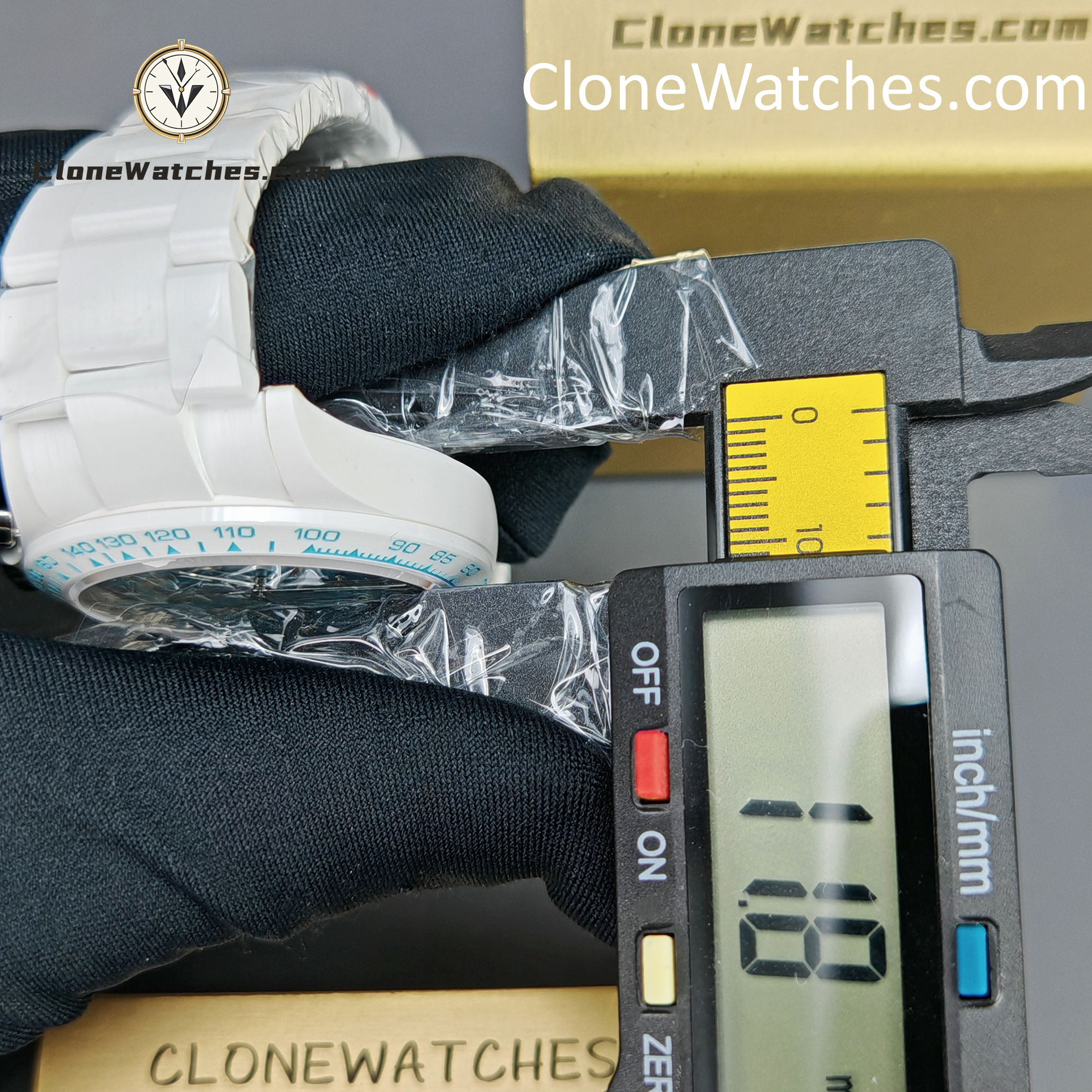 Modified Super Clone Watches 1:1 AET Rolex Daytona Full Ceramic Abu Dhabi 4130 Movement - Image 16