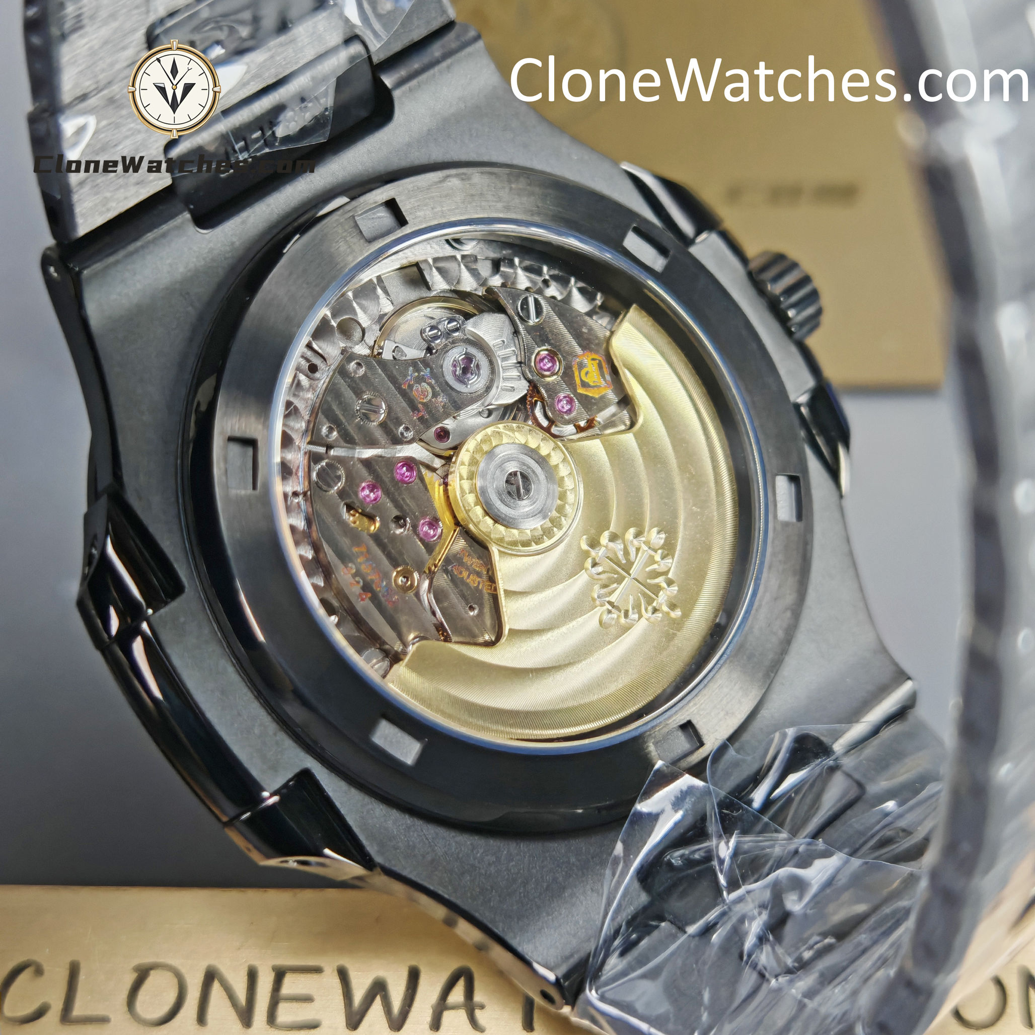 Modified Super Clone Watches 1:1 DiW Patek Philippe Nautilus CARBON BLACK 5711 - Image 11