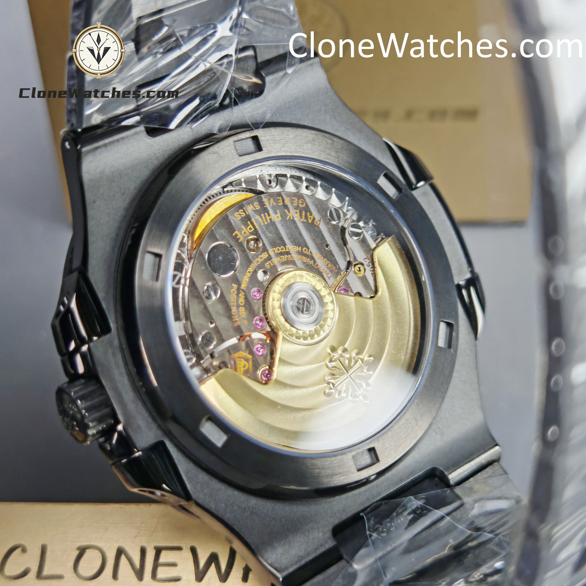 Modified Super Clone Watches 1:1 DiW Patek Philippe Nautilus CARBON BLACK 5711 - Image 12