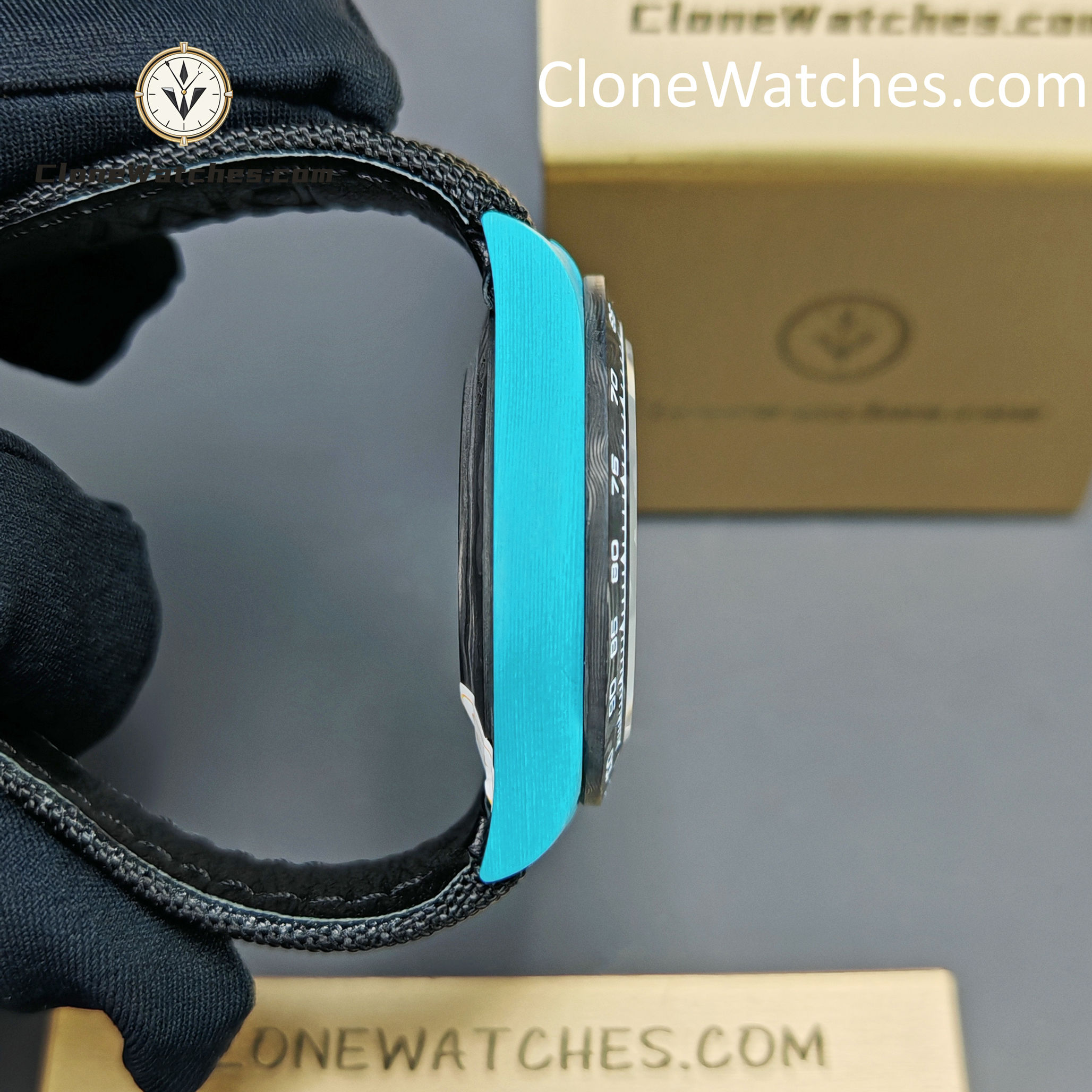 Modified Super Clone Watches 1:1 DiW Rolex Daytona Quartz Fiber CELESTE INVERT - Image 8