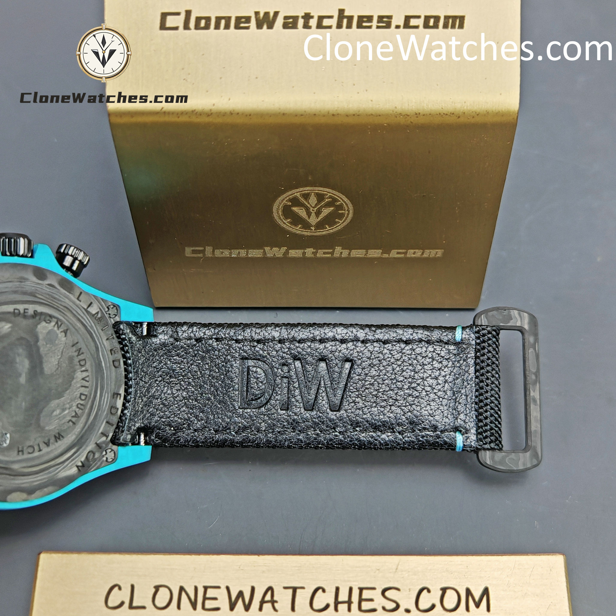 Modified Super Clone Watches 1:1 DiW Rolex Daytona Quartz Fiber CELESTE INVERT - Image 10