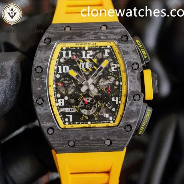 Super Clone Watches – Richard Mille RM011 yellow