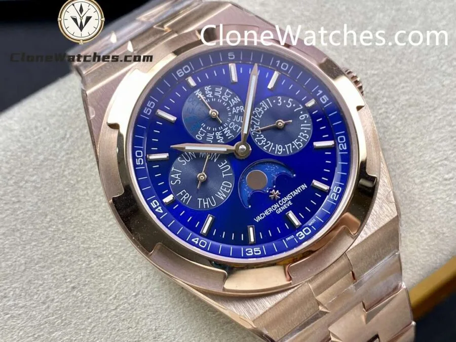 Vacheron Constantin Super Clone Watches 1:1 Overseas perpetual calendar Rose Gold 4300V/220R-B509 - Image 2