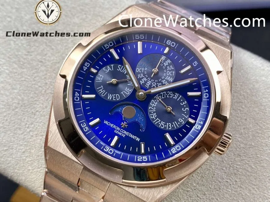 Vacheron Constantin Super Clone Watches 1:1 Overseas perpetual calendar Rose Gold 4300V/220R-B509 - Image 3