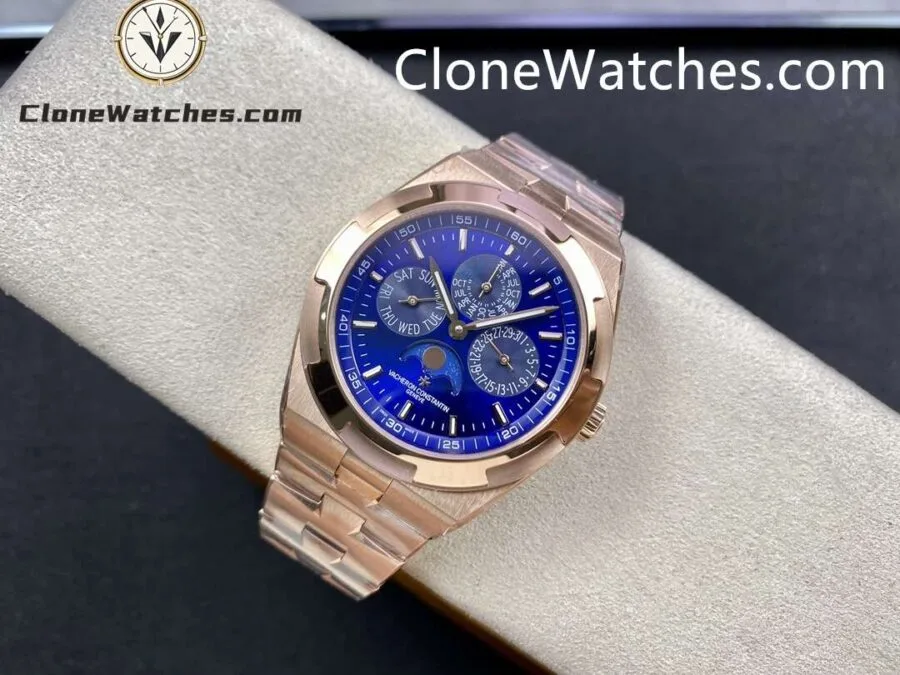 Vacheron Constantin Super Clone Watches 1:1 Overseas perpetual calendar Rose Gold 4300V/220R-B509 - Image 4