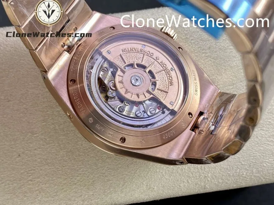 Vacheron Constantin Super Clone Watches 1:1 Overseas perpetual calendar Rose Gold 4300V/220R-B509 - Image 8